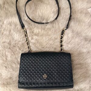 Tory Burch Black Quilted Shoulder Bag